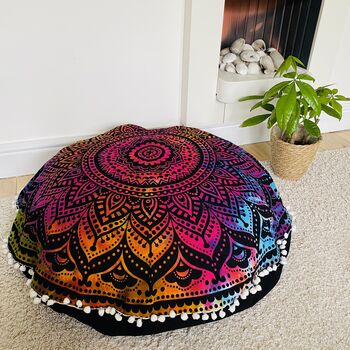 Mandala Floor Cushion Covers, 4 of 4