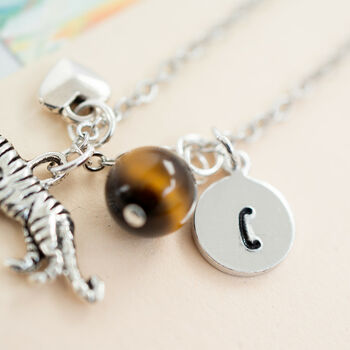 Personalised Tiger Charm Necklace, 2 of 4