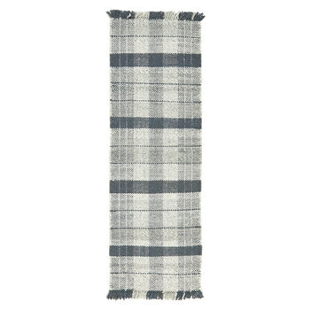 Highland Check Easy Care Navy Rug, 5 of 5
