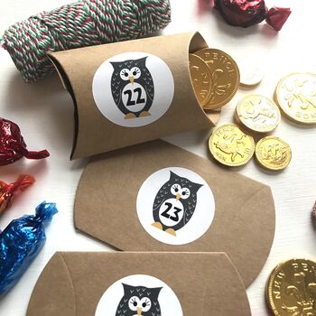 Owl Advent Stickers Or Owl Advent Craft Kit, 12 of 12