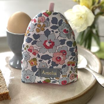 Personalised Easter Liberty Print Egg Cosy, 2 of 7
