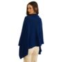 Navy Blue 100% Cashmere Multi Ways Button Poncho Gift Boxed, thumbnail 8 of 10