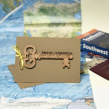 Personalised 'Key To Adventure' Card, 12 of 12