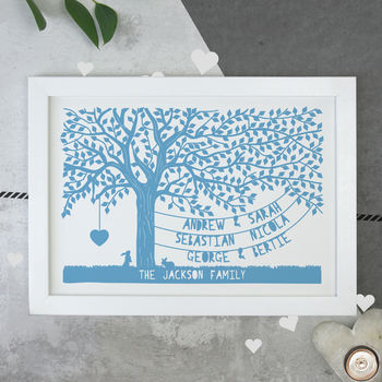 Personalised Our Family Tree Print, 5 of 7
