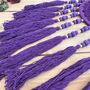 Large Deep Purple Dream Catcher Wooden Beads, thumbnail 7 of 8