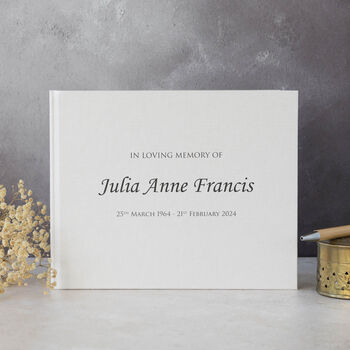 Personalised Condolence Book, 4 of 7