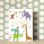 Mini Animal Christening Card, thumbnail 3 of 5