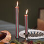Stripe Dinner Candles Mixed Colours, thumbnail 1 of 12