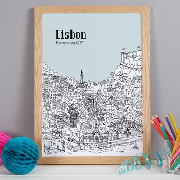 Personalised Lisbon Print, 3 of 10