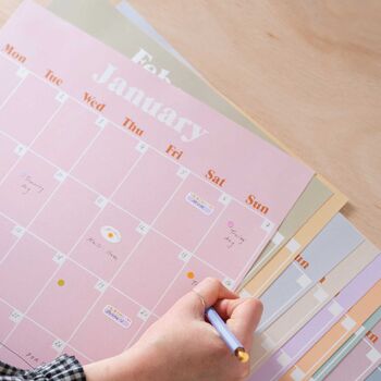 Large Monthly Wall Planner | 12 X A3 Sheets, 3 of 7