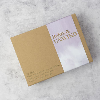 Personalised Relax And Unwind Gift Box, 5 of 9