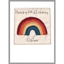 Personalised Rainbow New Baby Girl / 1st Birthday Card, thumbnail 6 of 11