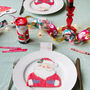Santa Shaped Napkin With Colour In Placecards, thumbnail 1 of 4