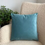 Luxury Super Soft Velvet Cushion Duck Egg, thumbnail 3 of 3