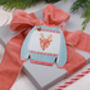 12 Christmas Gift Tags With Cute Christmas Jumper Design And Gold Twine, thumbnail 3 of 4