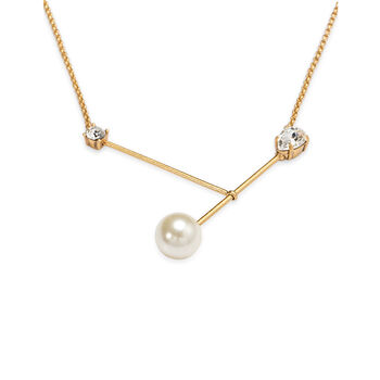 Bias Pearl Pendant Necklace, 5 of 8