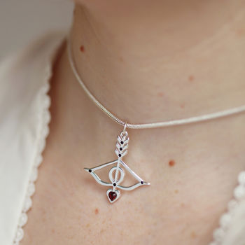 Heart And Arrow Choker Love Necklace, 4 of 4