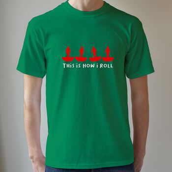 This Is How I Roll Flick Football T Shirt, 5 of 8