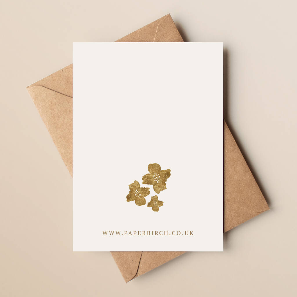 Floral Wedding Mini Thank You Cards, Pack Of 10 By Paper Birch