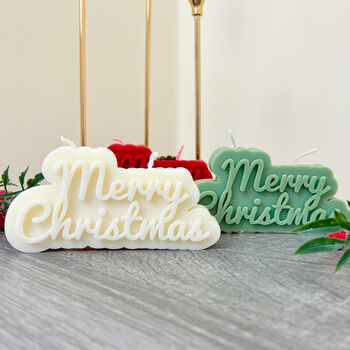 Merry Christmas Candle And Christmas Decoration, 4 of 7