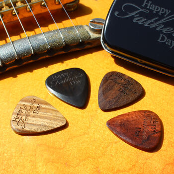 Happy Father's Day Tin With Four Electric Guitar Picks, 3 of 11