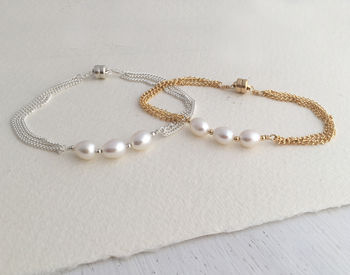 Three Pearl Bracelet, 2 of 4