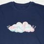 Wonder Cloud Navy T Shirt, thumbnail 3 of 3