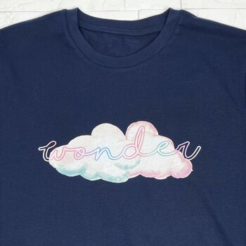 Wonder Cloud Navy T Shirt, 3 of 3