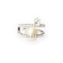 Ar Crystal And Pearl Gold Ring, thumbnail 6 of 7