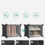 Ten Slot Interlocking Shoe Rack Storage Cabinet Black, thumbnail 6 of 8