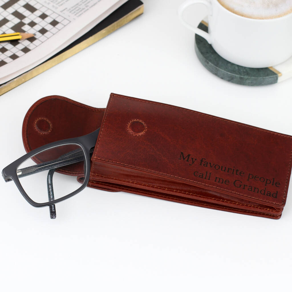 Personalised Luxury Leather Double Glasses Case, 1 of 5