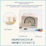 Personalised Modern Blue Rainbow Money Pot Piggy Bank, thumbnail 9 of 10