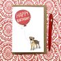Personalised Border Terrier Birthday Card, thumbnail 4 of 4