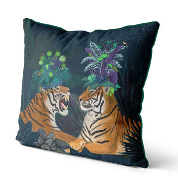 Hot House Tiger Decorative Cushions, 3 of 4