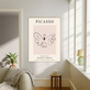 Picasso Pink Butterfly Art Print, thumbnail 2 of 3