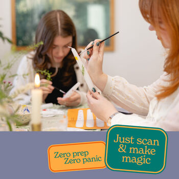 Paint Your Own Decorative Candles Diy Craft Kit For Adults, 8 of 8