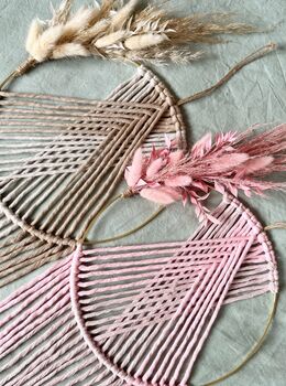 Dried Flower Wreath Macrame Wall Hanging, 7 of 7