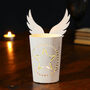 Set Of Two Angel Wings White Tealight Holders, thumbnail 5 of 9