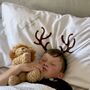 Personalised Reindeer Antler Pillowcase, thumbnail 1 of 2