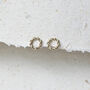 9ct Solid Gold Twisted Circle Studs, thumbnail 4 of 5