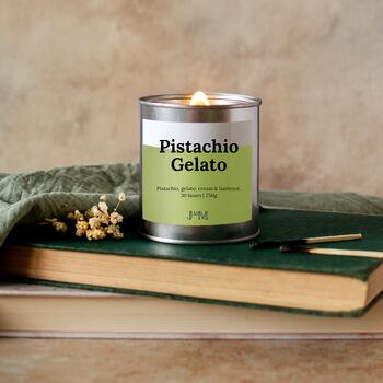 Pistachio Gelato Crackle Wick Candle, 2 of 7
