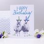 'Happy Birthday' Sheep Party Hat Card, thumbnail 2 of 4