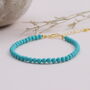 Sterling Silver Turquoise Stone Bracelet, thumbnail 1 of 4