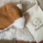 Baby Sheepskin Bobble Hat, thumbnail 2 of 5