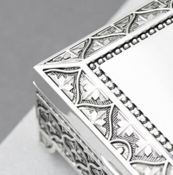 Personalised Silver Plated Trinket Box, 2 of 4
