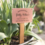 Personalised Solid Copper And Oak Favourite Spot Sign, thumbnail 2 of 3
