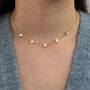 Mother Of Pearl Hearts Choker Necklace, thumbnail 1 of 4