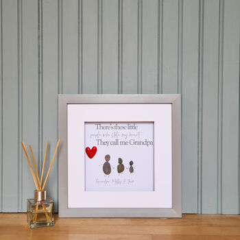 'Stole my Heart' Personalised Pebble Art Fathers Day, 5 of 7
