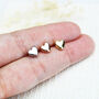 2nd Happy Anniversary Sterling Silver Heart Earrings, thumbnail 5 of 7