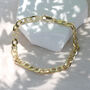 9ct Yellow Gold Six Sided Curb Chain Bracelet, thumbnail 1 of 4